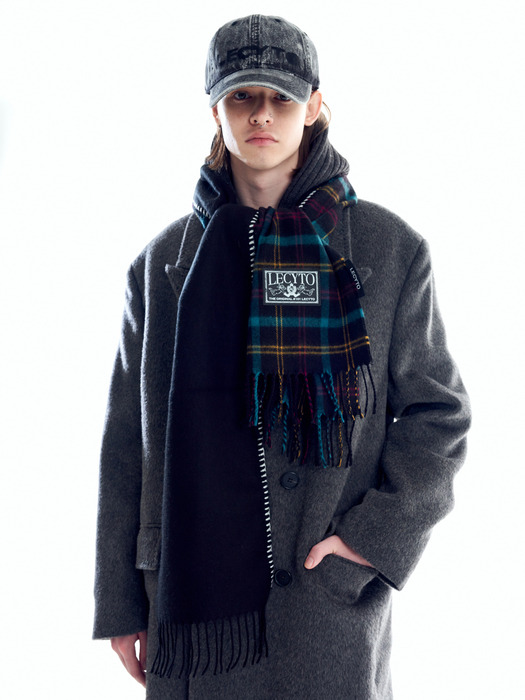 Smock Multi Check Muffle_[Black]