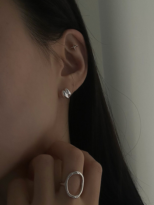 [925silver] Slice earring