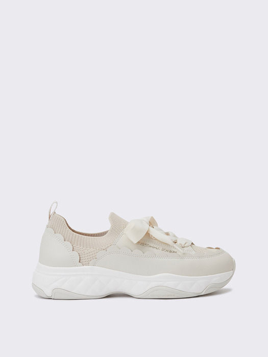 Wave knit sneakers(ivory)_DG4DS24007IVY