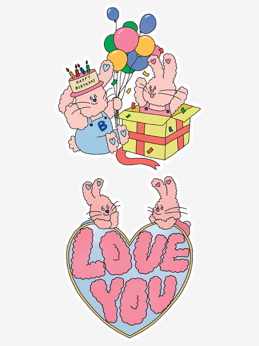 BFMA PLEABUDDY CARD 2TYPE (SURPRISE/LOVE YOU)