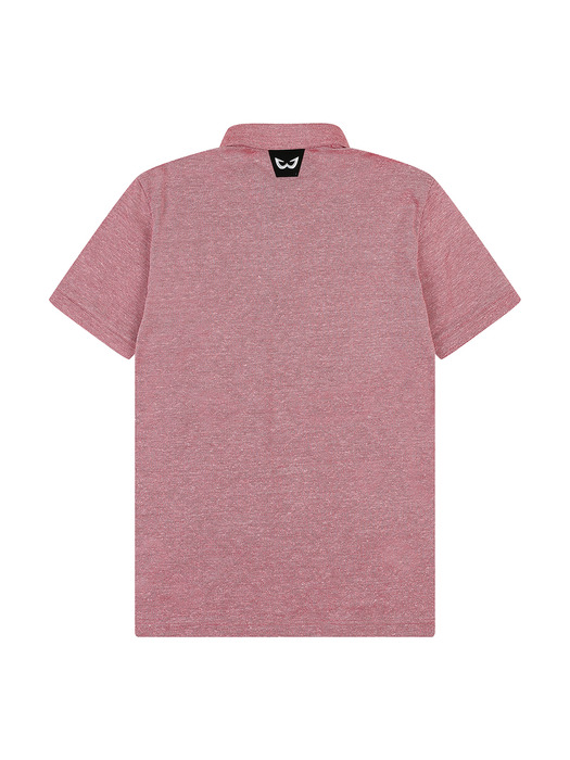린넨/폴리 PQ 남성 골프 티셔츠 (RED)