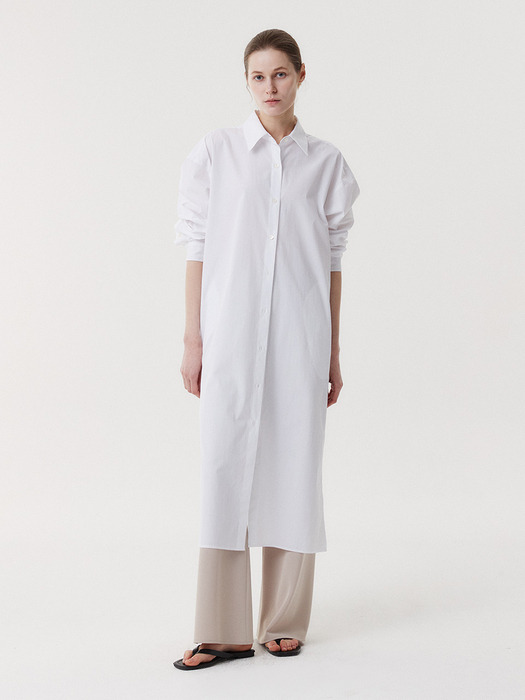 BEN SHIRT DRESS (WHITE)