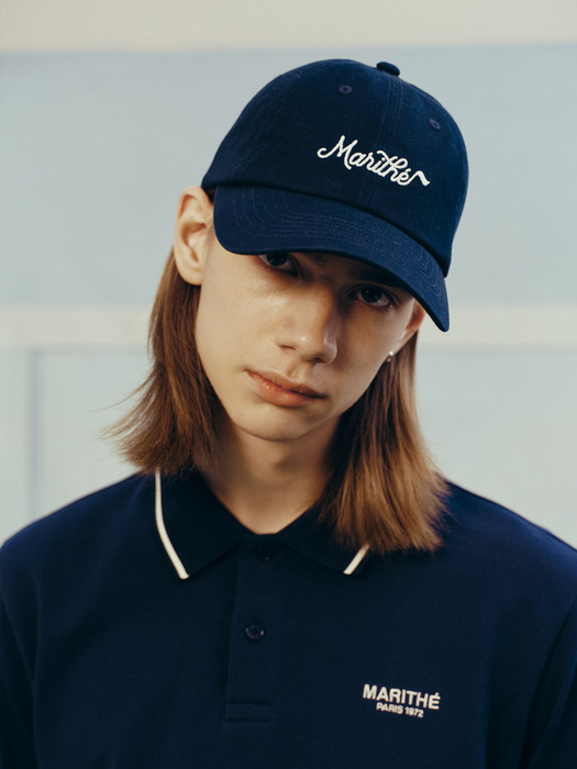 MOUVEMENT LOGO BALL CAP navy