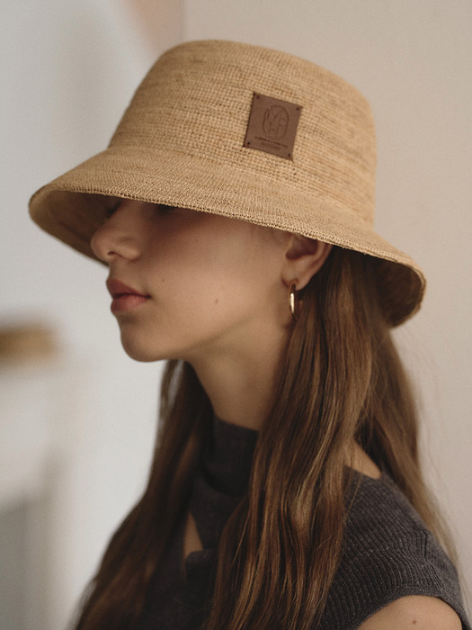 More raffia bucket hat