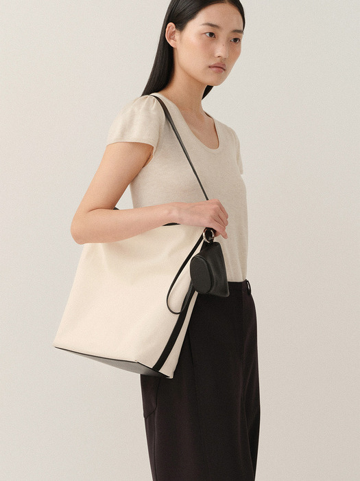 Posell Canvas Shoulder Bag Ecru