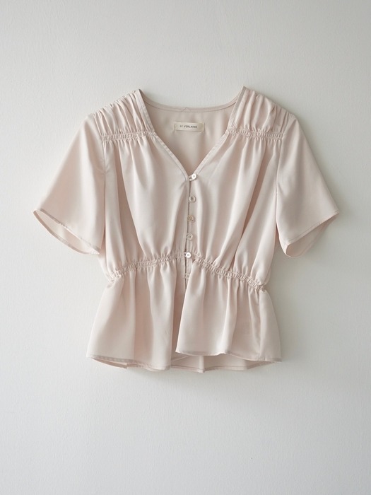 Victoria blouse, champagne beige