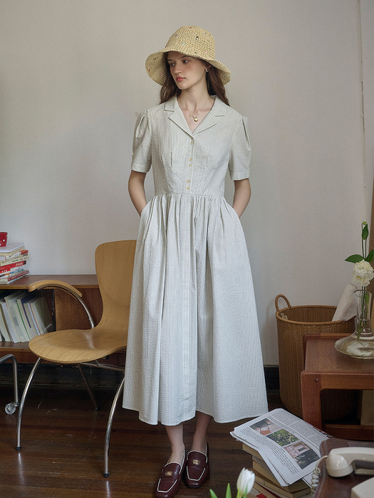 SR_Intellectual pleated dress_IVORY