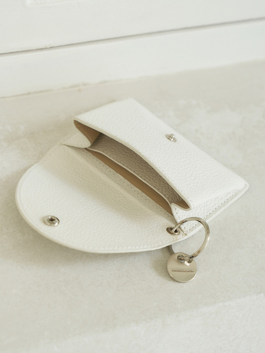 Sofie Card Case White-Hud