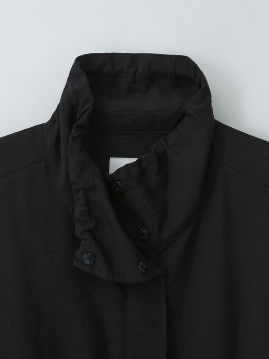 drawstring coat (black)