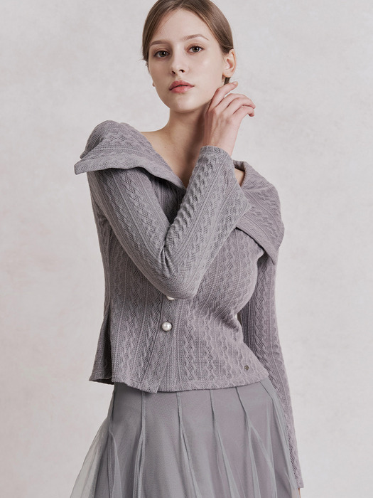 Aaron Knit Top (Grey)