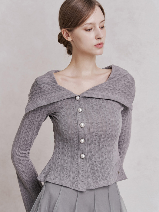 Aaron Knit Top (Grey)