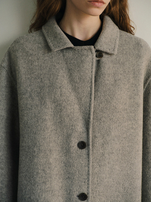 Brandon Zibellinato Handmade Coat (Light Grey)