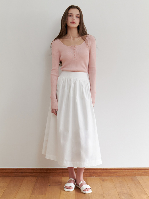 [단독] Bonny button knit (pink)