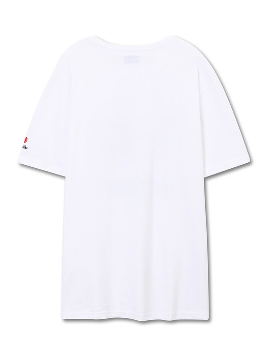 ORGANIC COTTON FLOWER TOP WHITE