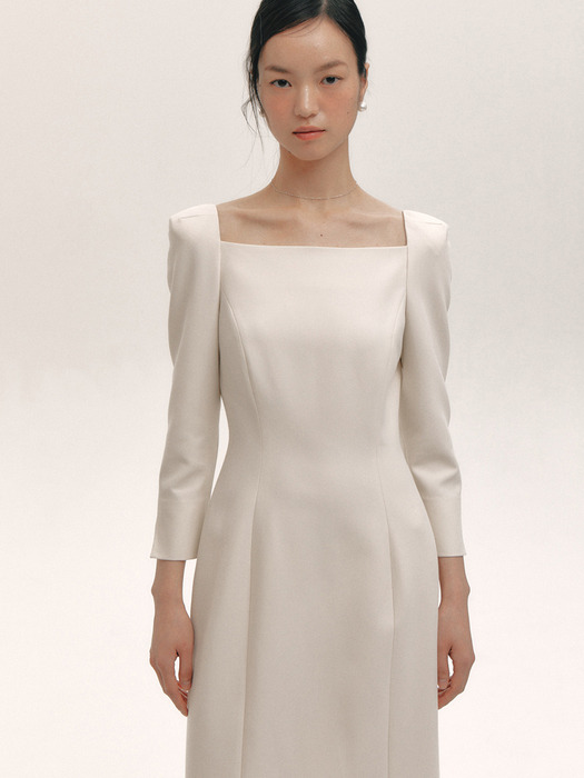 Essential Square Neck Dress(2color)