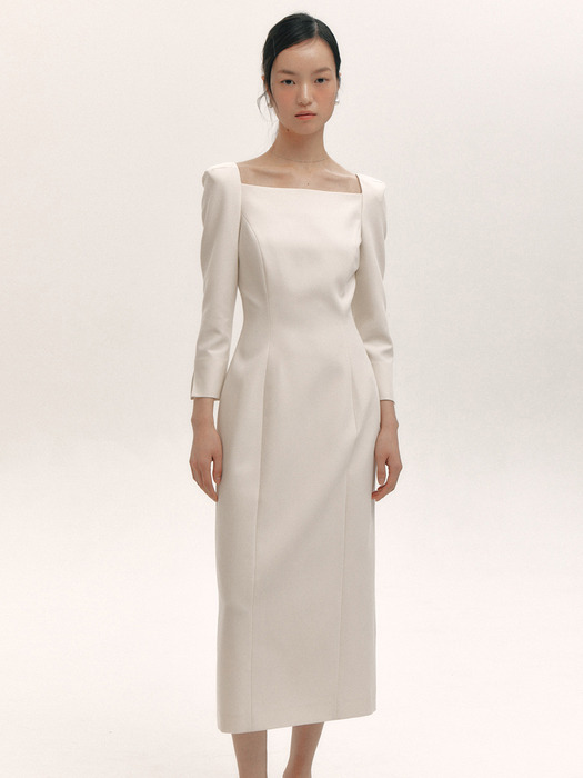 Essential Square Neck Dress(2color)