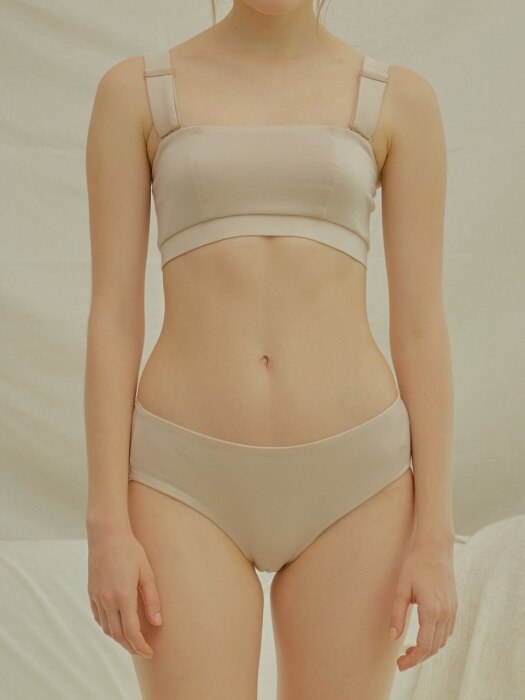 Basic bandeu bralette _ Beige