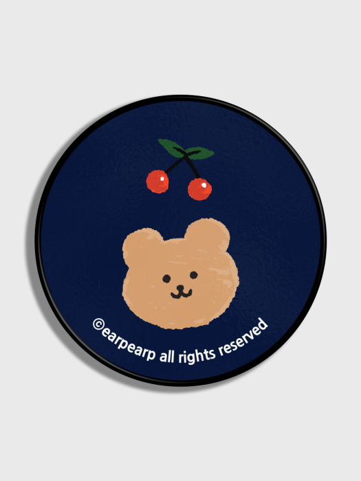 Dot cherry bear-navy(스마트톡)