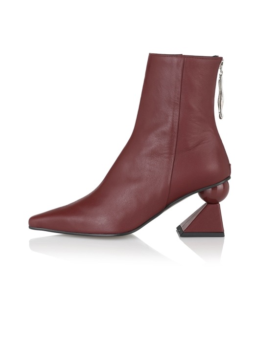 Amoeba glam heel boots / 19PF-B540 Red Wine