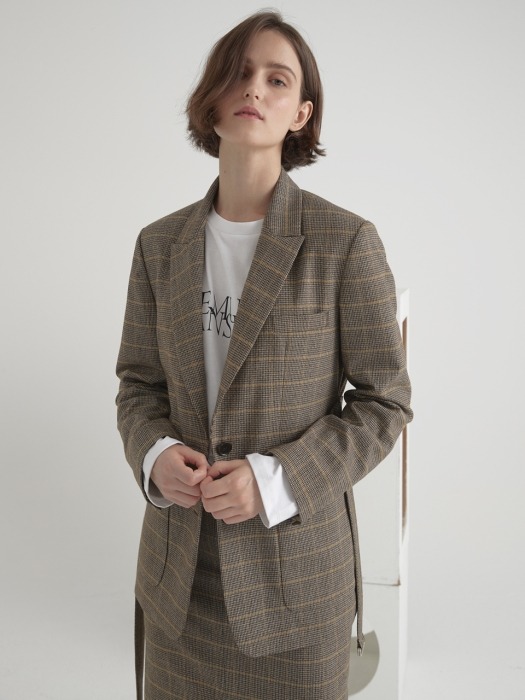 Essential check jacket - Check