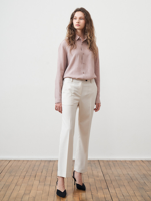 WOOL STRAIGHT TROUSERS_IVORY