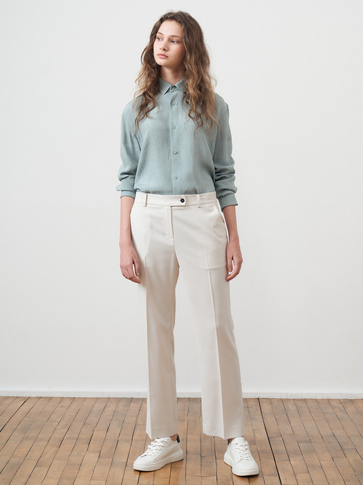 WOOL STRAIGHT TROUSERS_IVORY