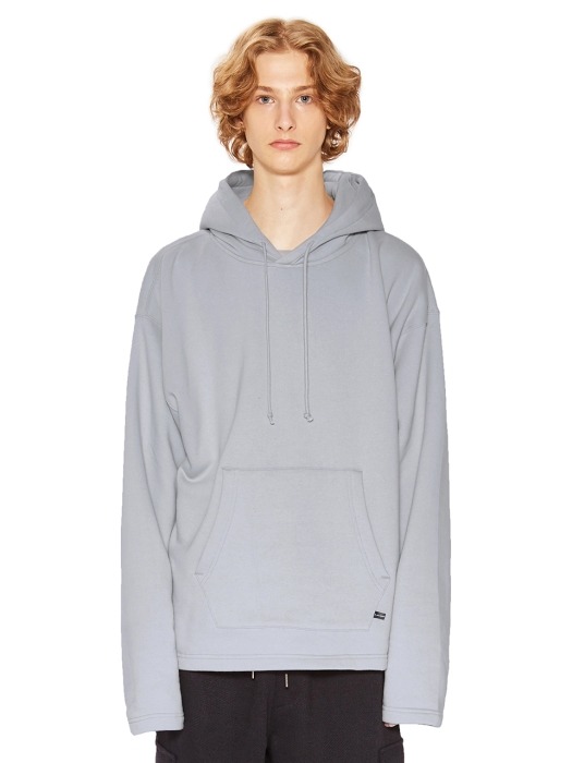 MINIMAL PULLOVER HOODIE gray