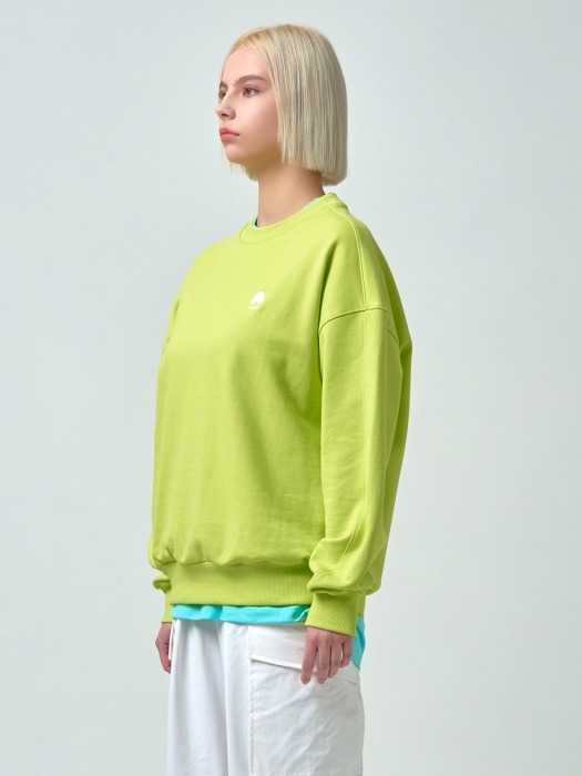 Unisex Embroidered Sweatshirt ACC_02_LIME_MEDIUM