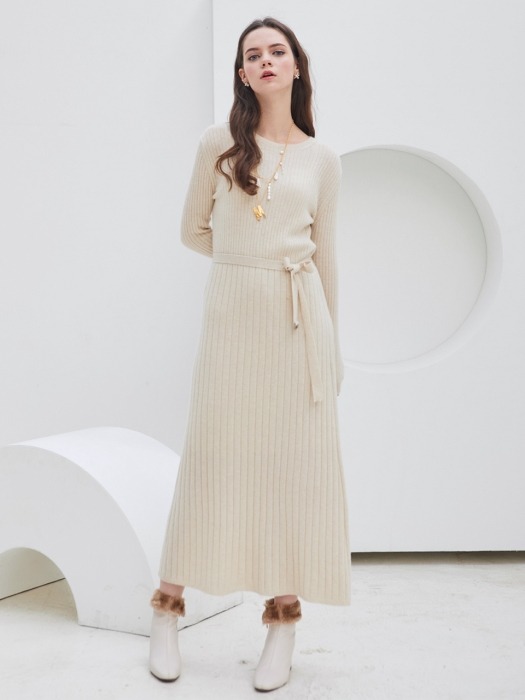 MODERN WOOL LONG KNIT DRESS [ 모던 울 롱 니트 드레스 ] RMS10DR03