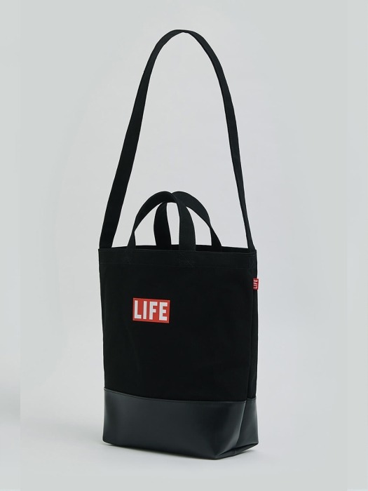 LIFE 2WAY TOTE BAG_BLACK