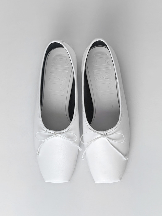 Ballet Toe Ballerinas | White