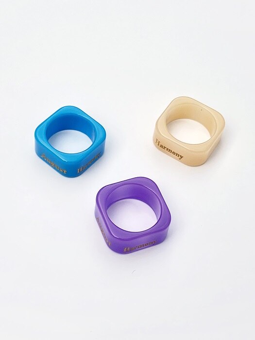AH square ring (3color)