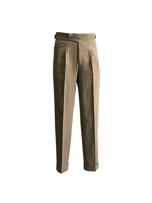 8s Linen Gurkha Trousers (Beige)
