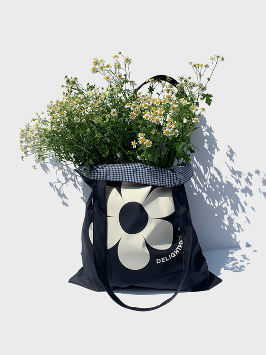 Flower Power shopper Bag - Navy