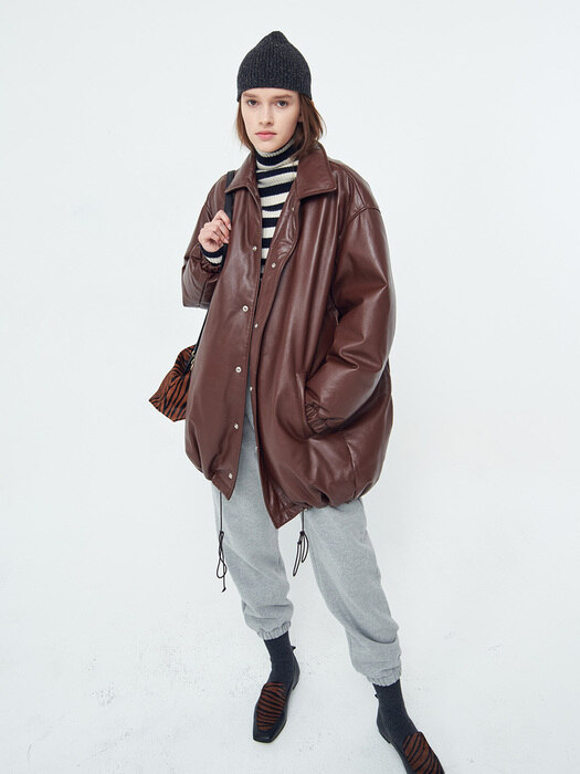 DOWN PARKA - OVERSIZED - BROWN