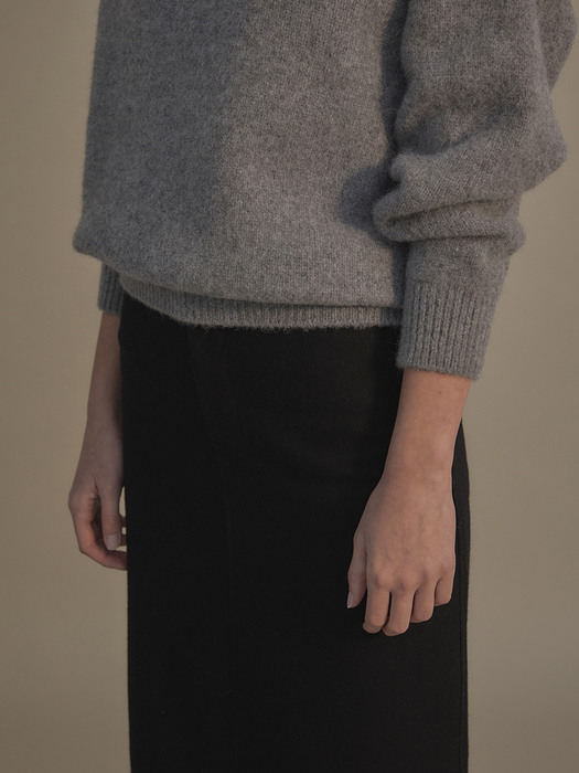 Couch wool skirt (Black)
