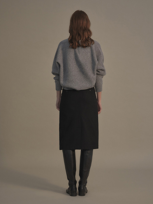 Couch wool skirt (Black)
