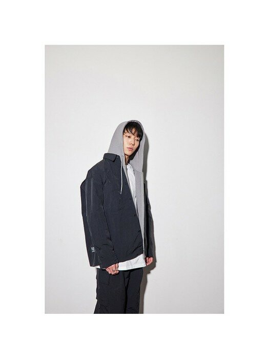 새드스마일 pocket shirt outer