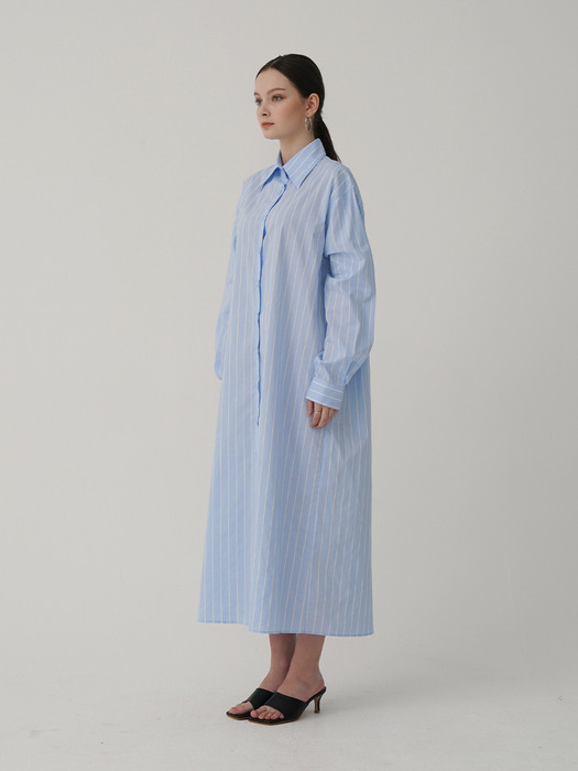 Long Shirts_Blue Stripe