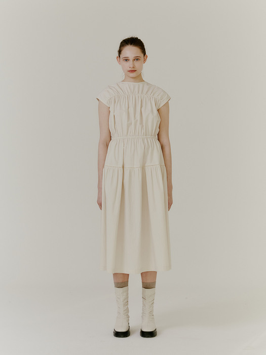  De Cut-out Dress - Ivory Cotton