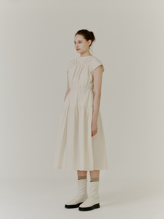  De Cut-out Dress - Ivory Cotton