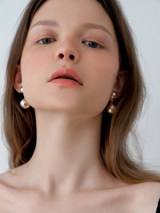 Two Gold Ball Earrings