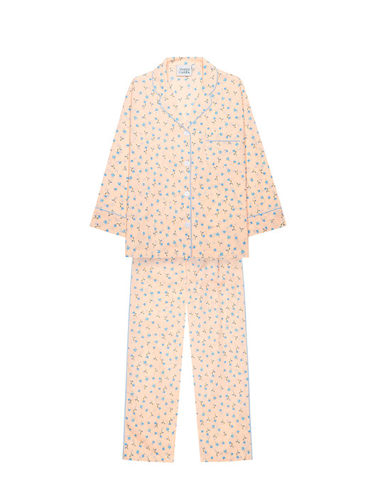 Curious Tulip Pajama Set (Macaron Ivory)