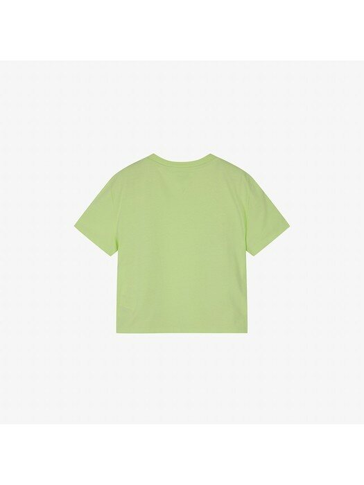 면혼방 크롭핏 뱃지 티셔츠 (T32B1TTO10TWT1LT3)