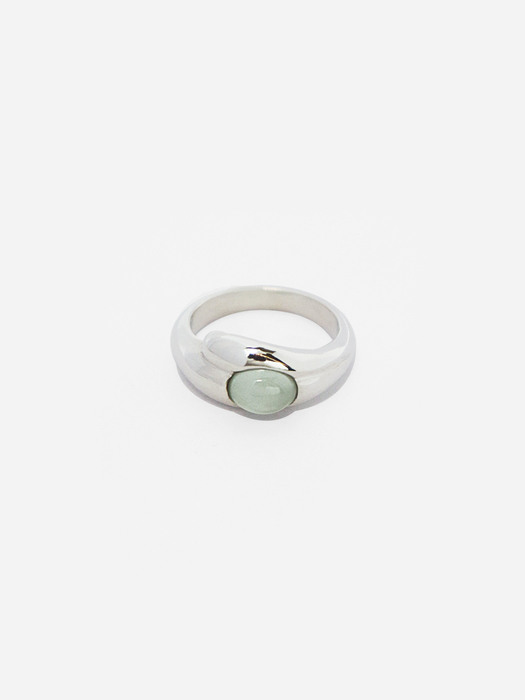 swell ring (milky aquamarine)