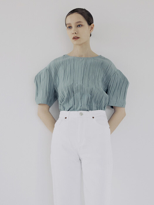 Wrinkle Blouse - Mint