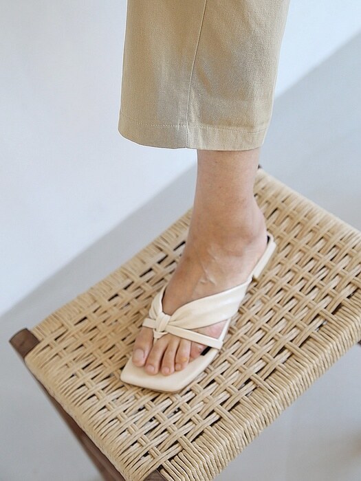 glass wrinkle mules white
