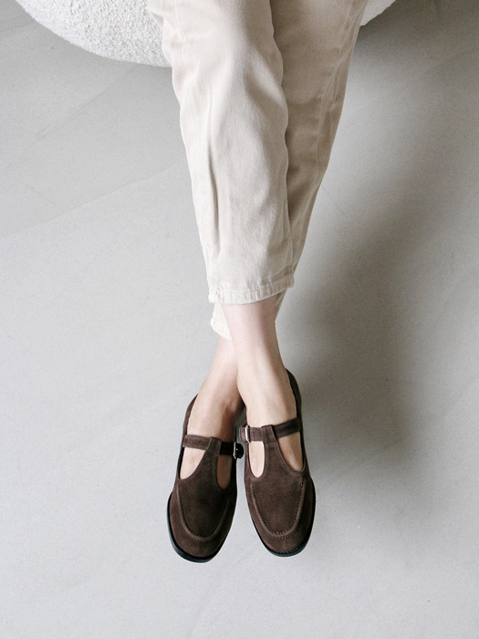 VEVERS T-strap loafer_CB0043_brown