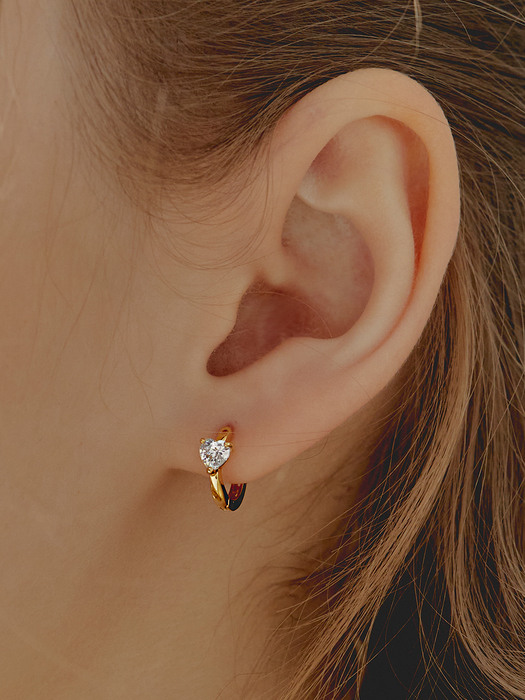 HEART ONETOUCH EARRING