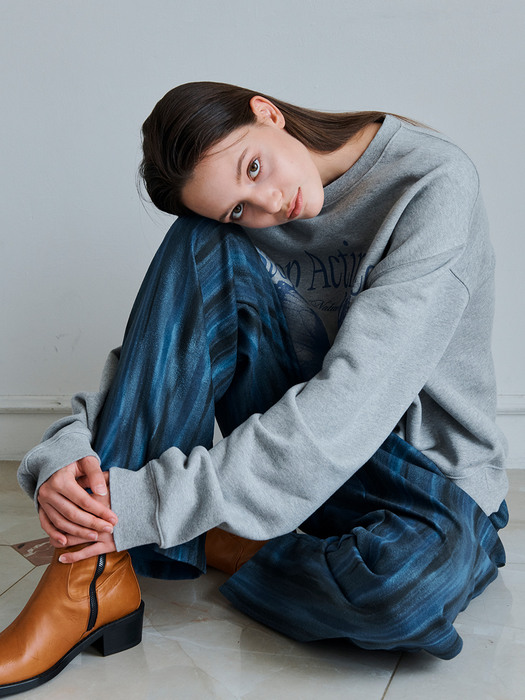 Geometry Pattern Pants Blue